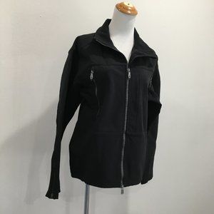 VICTORINOX Swiss Army Fleece Lining Black Zipper Pocket & Sleeve Jacket